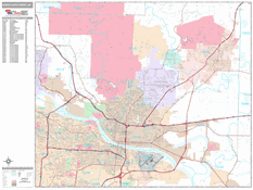 North Little Rock Digital Map Premium Style